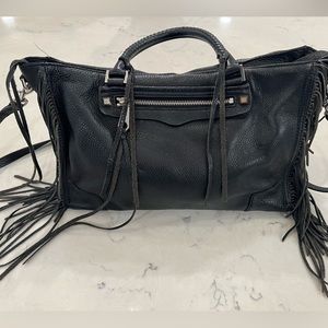 Rebecca Minkoff Black Fringe Purse